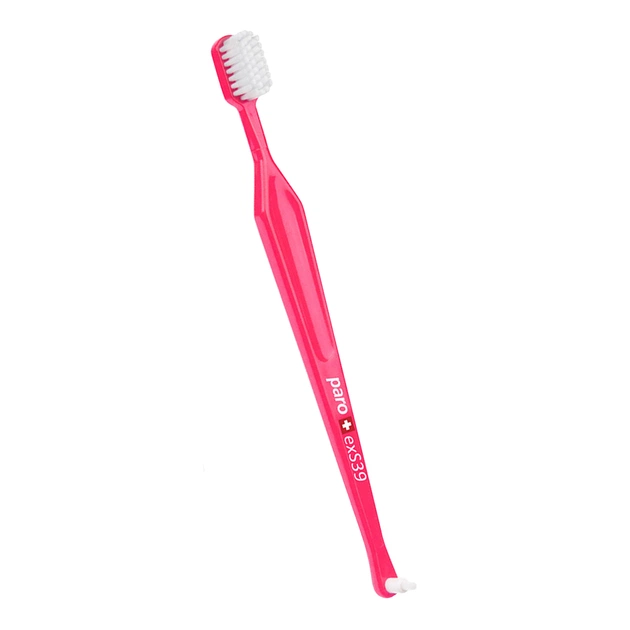 Зубная щетка Paro Swiss exS39 ультрамягкая розовая (7610458007143-pink) - изображение 1