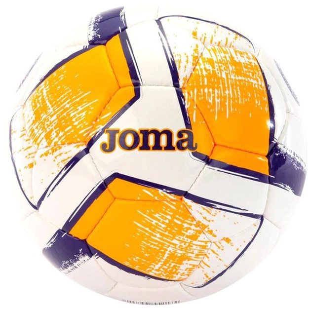 М'яч футбольний Joma Dali II білий, помаранчевий Уні 5 400649.214 (8445757552167) - зображення 1