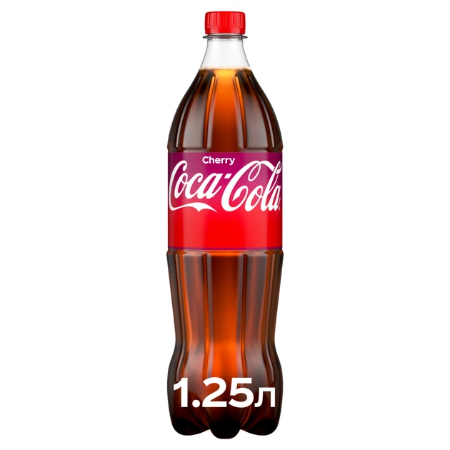 Напій Coca-Cola Cherry Безалкогольний сильногазований Зі смаком вишні 1.25 л (5449000109255) - зображення 1