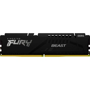 Модуль пам'яті для комп'ютера DDR5 16GB 6400 MHz Beast Black EXPO Kingston Fury (ex.HyperX) (KF564C32BBE-16) зображення 1