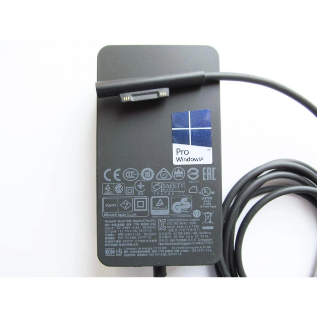 Блок живлення до планшета Microsoft 60W 15В, 4А, разъем special + USB (model 1706 / A40234) - picture 2