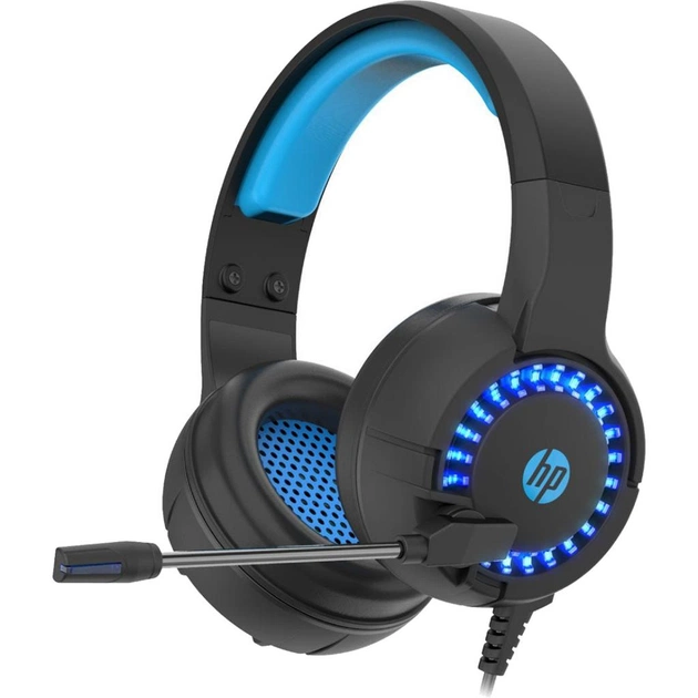 Навушники HP DHE-8011UM Gaming Blue LED Black - изображение 1