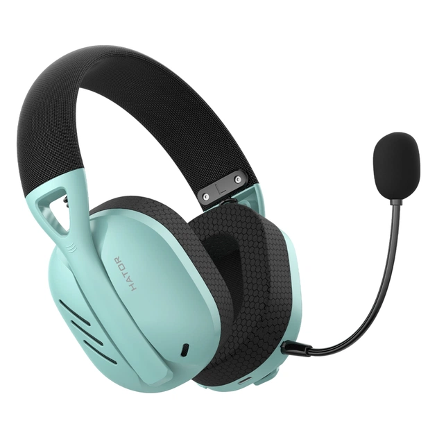 Навушники Hator Hyperpunk 2 Wireless Tri-mode Black/Mint (HTA-858) - зображення 1