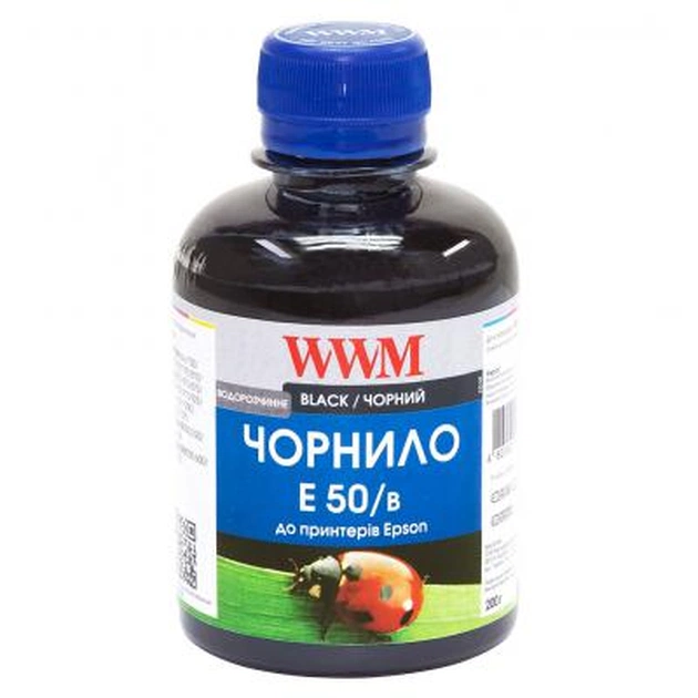 Чорнило WWM Epson Stylus Photo R200/R340/RX620 1000г Black Water-soluble (E50/B-4) - зображення 1