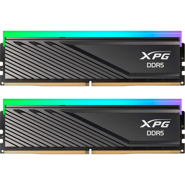 Модуль пам'яті для комп'ютера DDR5 32GB (2x16GB) 6000 MHz XPG Lancer Blade RGB Black ADATA (AX5U6000C3016G-DTLABRBK) - изображение 1