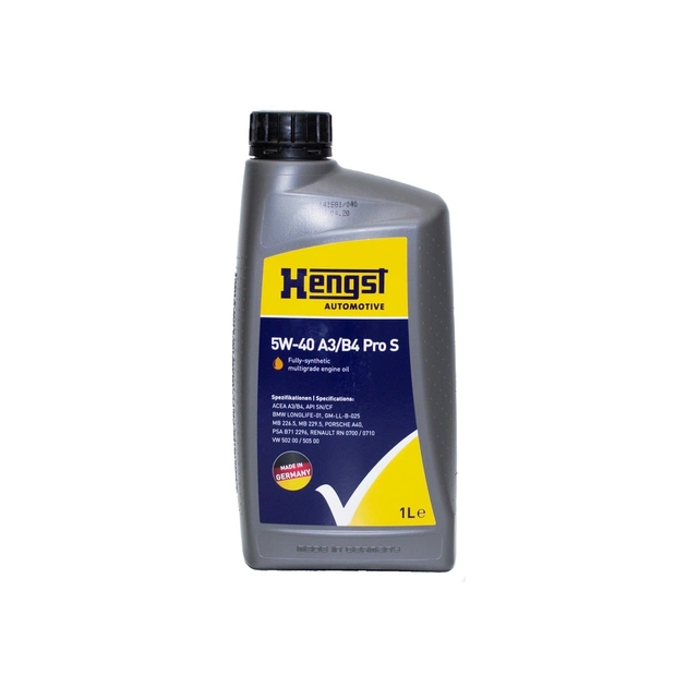 Моторна олива HENGST 5W-40 A3/B4 Pro S, 1л (541800000) - зображення 1