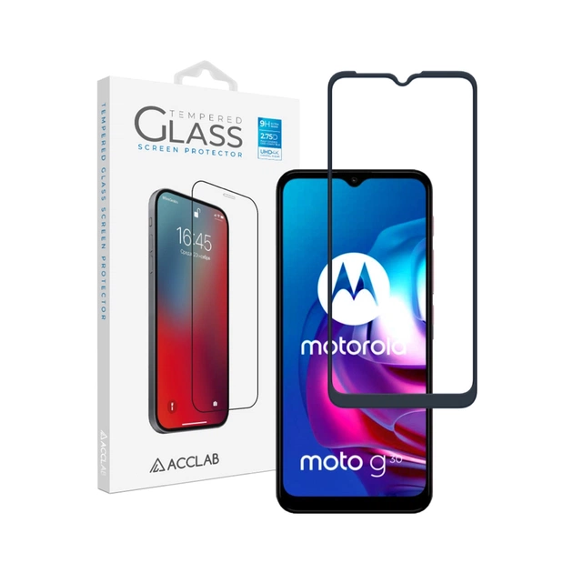 Стекло защитное ACCLAB Full Glue MOTO G10/G30 (1283126514371) - изображение 1