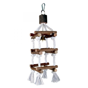 Іграшка для птахів Trixie Natural Living Драбинка мотузкова 34 см (4011905058863) зображення 1