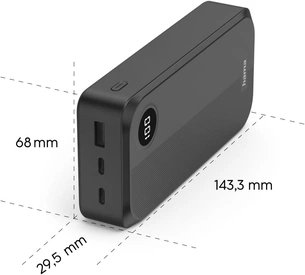 Універсальна мобільна батарея Hama 20000mAh 15W Black (00201755) зображення 1