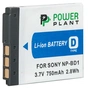 Акумулятор до фото/відео PowerPlant Sony NP-BD1, NP-FD1 (DV00DV1204) - зменшене зображення 1