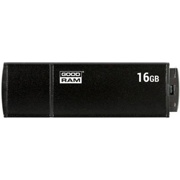 USB флеш накопичувач Goodram 16GB Edge Black USB 2.0 (UEG2-0160K0R11) - изображение 1