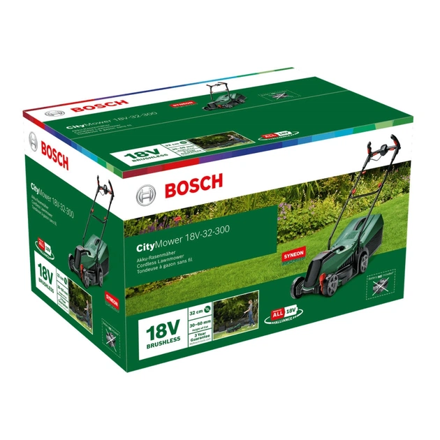 Газонокосарка Bosch CityMower 18V-32-300 18V, 32см, 31л, 30-60мм, 8.8кг (без АКБ та ЗП) (0.600.8B9.A08) - picture 9
