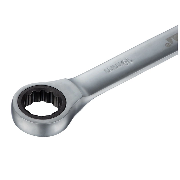 Ключ Sigma ріжково-накидний з тріскачкою 19мм CrV satine (6022191) - picture 5
