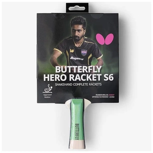 Ракетка для настільного тенісу Butterfly HERO Racket S6 Sathiyan Gnanasekaran (6251760002) (932289) зображення 1