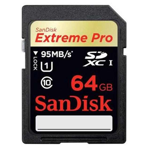 Карта пам'яті SanDisk 64Gb SDXC eXtremePro UHS-I (SDSDXPA-064G-X46) - изображение 1