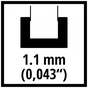 Шина для ланцюгової пили Einhell 20см, 1.1мм (4500194) - зменшене зображення 3