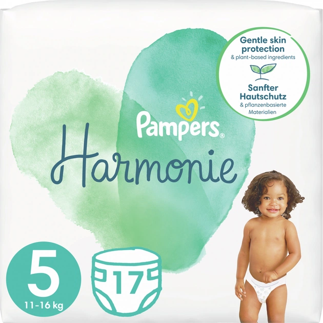 Підгузки Pampers Harmonie Розмір 5 (11-16 кг) 17 шт (8006540156315) - изображение 1