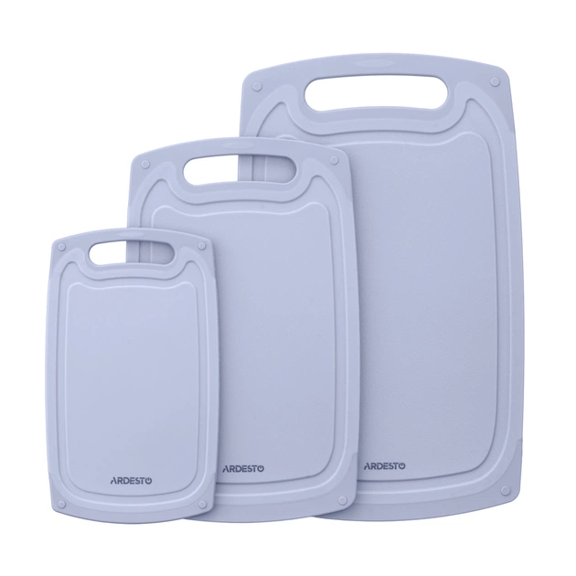 Дошка для нарізання Ardesto Gemini 33 х 20 х 0.85 см пластик, сірий (AR1433GR) - picture 4