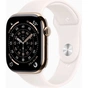 Смарт-годинник Apple Watch Series 11 GPS + Cellular 46mm Gold Titanium Case with Light Blush Sport Band - S/M (MFD54RK/A) - зменшене зображення 1