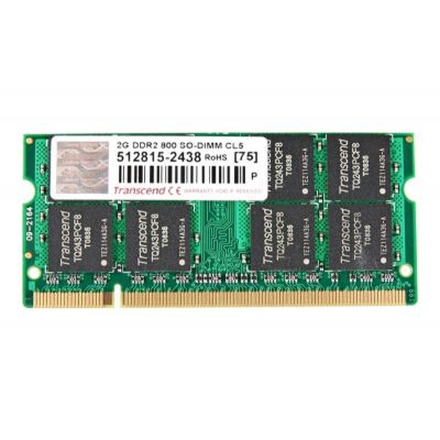 Модуль пам'яті для ноутбука SoDIMM DDR2 2GB 800 MHz Transcend (JM800QSU-2G) - изображение 1
