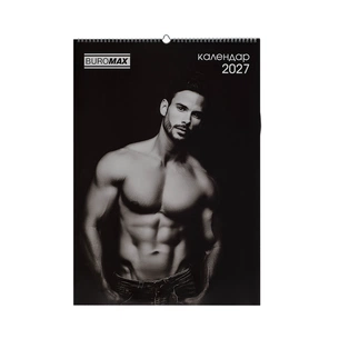 Календар Buromax настінний А2 2027 рік, 1 пружина, Men (BM.210654) зображення 1