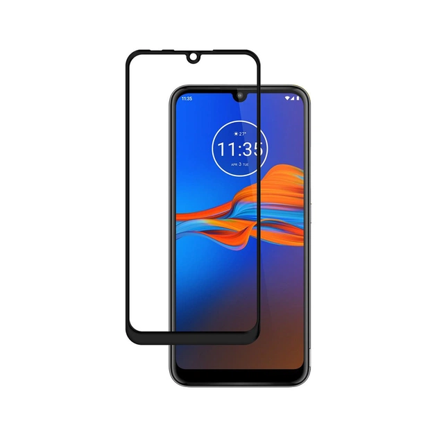Стекло защитное PowerPlant Full screen Motorola Moto E6 Plus, Black (GL609413) - изображение 1