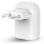 Зарядний пристрій Belkin USB-C PD25W + USB QC12W 37W White (WCB007VFWH) - зменшене зображення 3