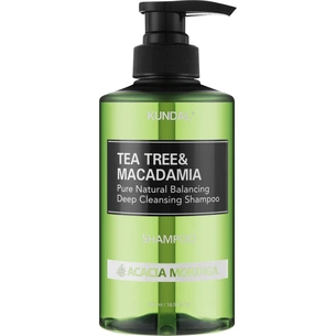 Шампунь Kundal Tea Tree & Macadamia Deep Cleansing Shampoo Acacia Moringa 500 мл (8809809421243) зображення 1