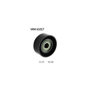 Ролик натягувача ременя SKF VKM 61017 зображення 1