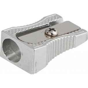 Точилка SILVER, 1 відп., метал. корпус, срібляст Buromax (BM.4730-24) изображение 1