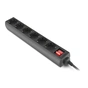 Мережевий фільтр живлення REAL-EL RS-6 Protect M 5m, black (EL122300036) - зменшене зображення 4