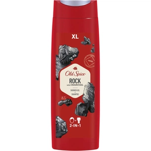 Гель для душу Old Spice 2-в-1 Rock with Charcoal 400 мл (8001841326207) зображення 1
