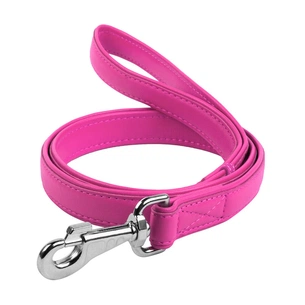 Повідець для собак WAUDOG Glamour шкіряний M-XXL рожевий (33767) зображення 1