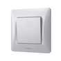 Вимикач Videx BINERA 1кл срібний шовк (VF-BNSW1-SS) - уменьшенное изображение 1
