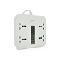 Мережевий фільтр живлення Voltronic TВ-Т18, 4роз, 2*USB+PD White (OS-Т18-White) - зменшене зображення 1