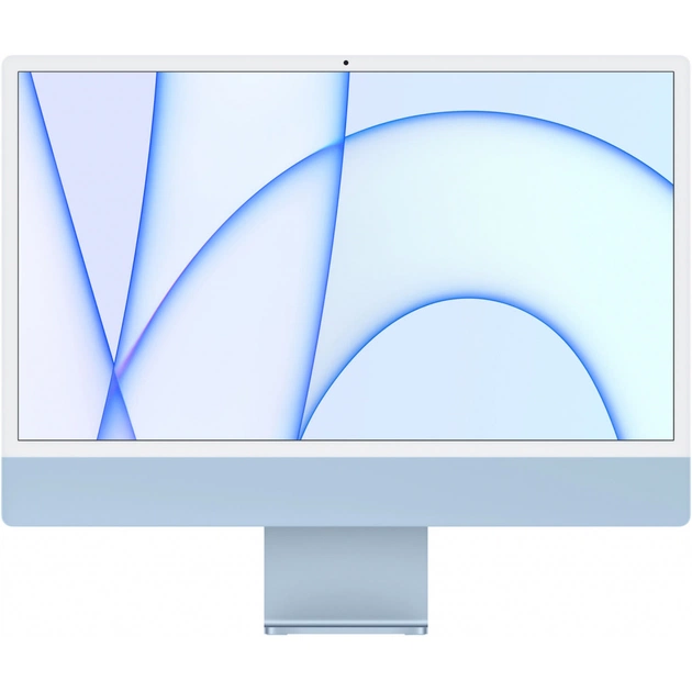 Комп'ютер Apple A2438 24" iMac Retina 4.5K / Apple M1 with 8-core GPU, 256SSD, Blue (MGPK3UA/A) - зображення 1