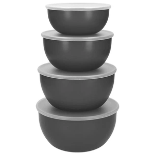 Миска KitchenAid Coreline, набір 4 шт, з кришкою, сірий (KQG176OSCGG) зображення 1