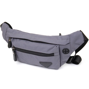 Сумка Vintage Бананка нейлон Сіра (20638) зображення 1