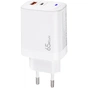 Зарядний пристрій XoKo 1xUSB-C PD65W + 1xUSB QC3.0 GaN white (XK-QC-620) - зменшене зображення 3