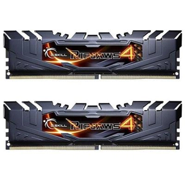Модуль пам'яті для комп'ютера DDR4 16GB (2x8GB) 3000 MHz Ripjaws4 Black G.Skill (F4-3000C15D-16GRK) - зображення 1