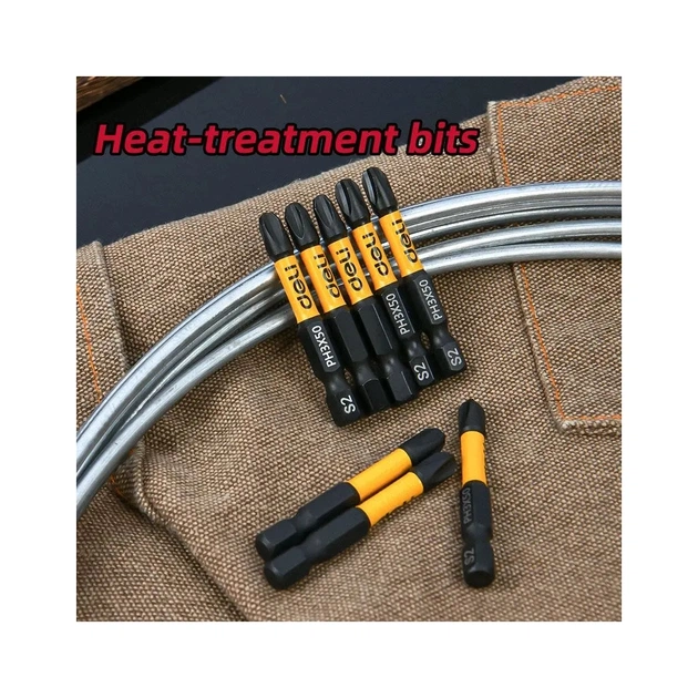 Набір біт Deli PH3 x 50 мм, 2шт (EDL501003Z) - picture 4