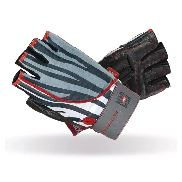 Рукавички для фітнесу MadMax MFG-911 Nine-eleven Zebra BW Zebra M (MFG-911-ZEB_M) - изображение 1