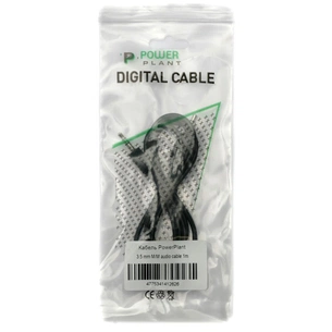 Кабель мультимедійний 3.5mm M to 3.5mm F 1.0m PowerPlant (KD00AS1264) зображення 1