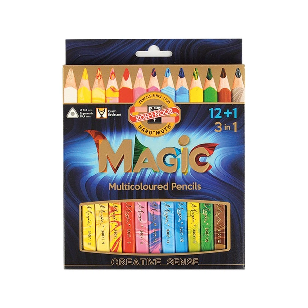 Олівці кольорові Koh-i-Noor Magic 12+1 колір (340801) - зображення 1