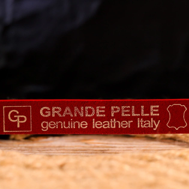 Ремінь Grande Pelle Жіночий з натуральної шкіри Червоний (21445) - зображення 9