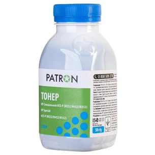 Тонер Patron HP CLJ Pro M176/M177/M252/M277/M452, CANON 045 CYAN (PN-HCS-P-C-050) picture 1