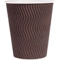 Стакани одноразові PRO service паперові Riple Коричневі 250 мл 20 шт. (4823071635003) - зменшене зображення 1