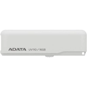 USB флеш накопичувач ADATA 16GB UV110 White USB 2.0 (AUV110-16G-RWH) зображення 1