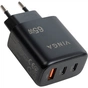 Зарядний пристрій Vinga GaN 65W PD+QC 2C1A ports Wall Charger (VCPCHCCA65B) - зменшене зображення 3