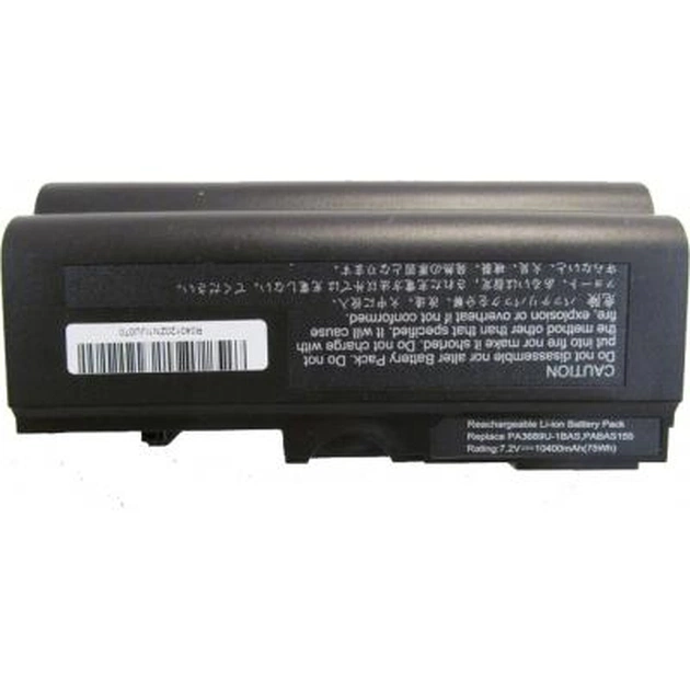 Акумулятор до ноутбука AlSoft Toshiba PA3689U 10400mAh 8cell 7.2V Li-ion (A41413) - изображение 1